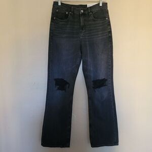 American Eagle Jeans Women 6 Black Comfort Stretch Waistband 90s Bootcut Nwt